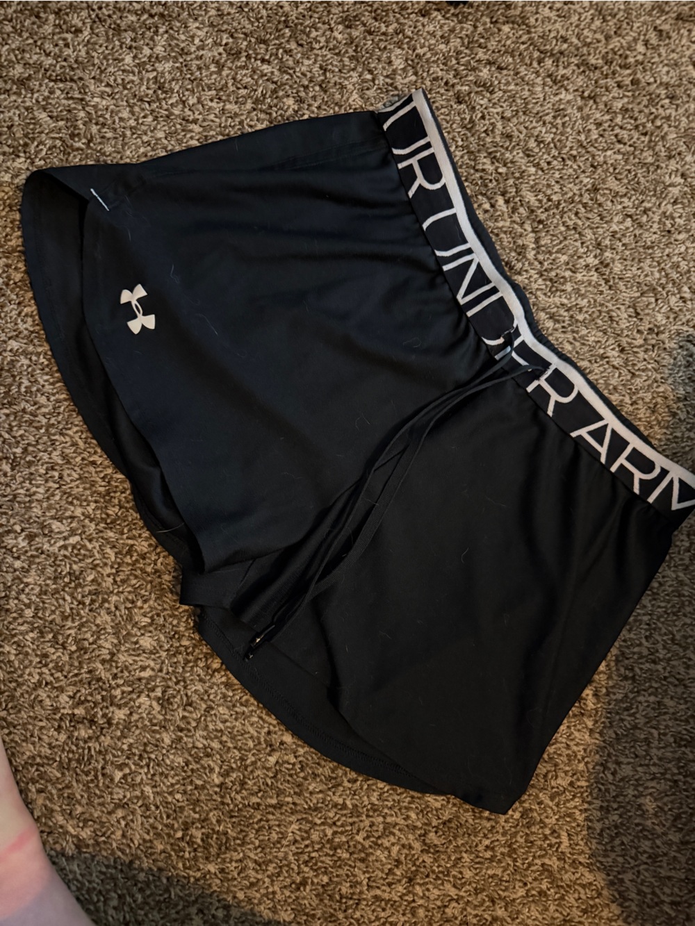 Under Armour Black Performance Training Shorts with Reflective Logo